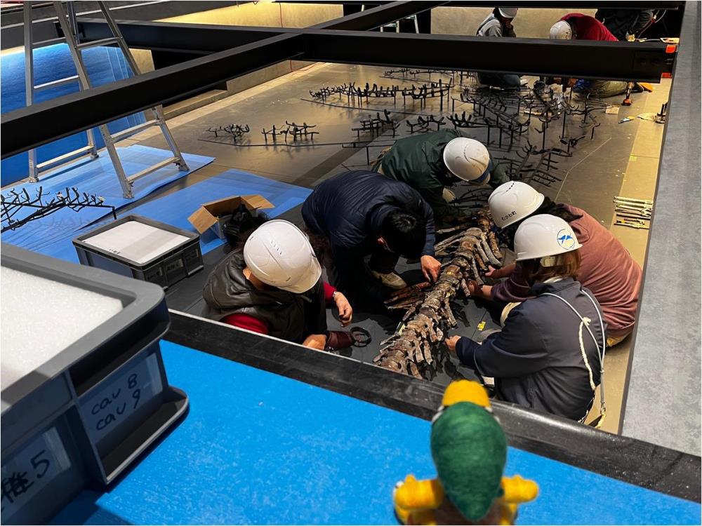 11月22日～24日　床下展示の設置